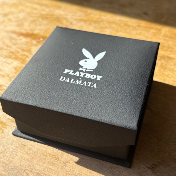 PLAYBOYX BUNNY HEAD STATEMENT RING WITH CHAIN BAND BY DALMATA NIB - Picture 10 of 12